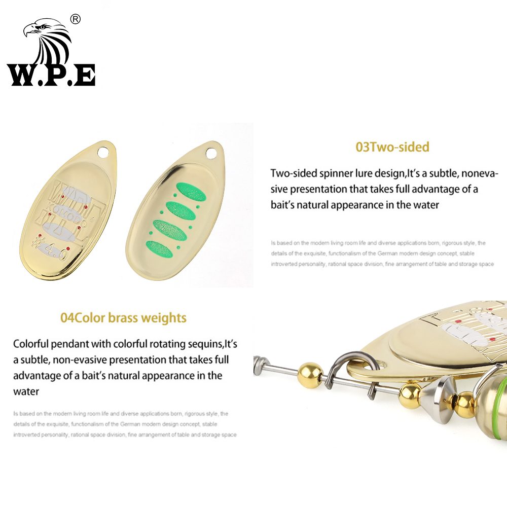 W.P.E KOMODO Spinner Lure 2 sz – Fishing Lure Spoon recenzja i cena